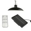 Retro függeszthető napelemes 2db LED lámpa távirányítóval, szolár panellel 